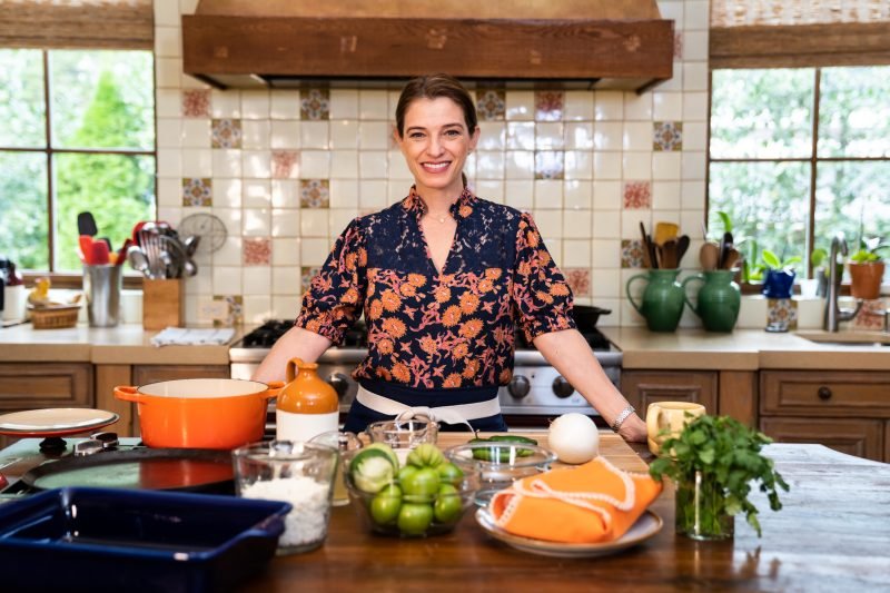 image of Chef Pati Jinich cooking in a kitchen